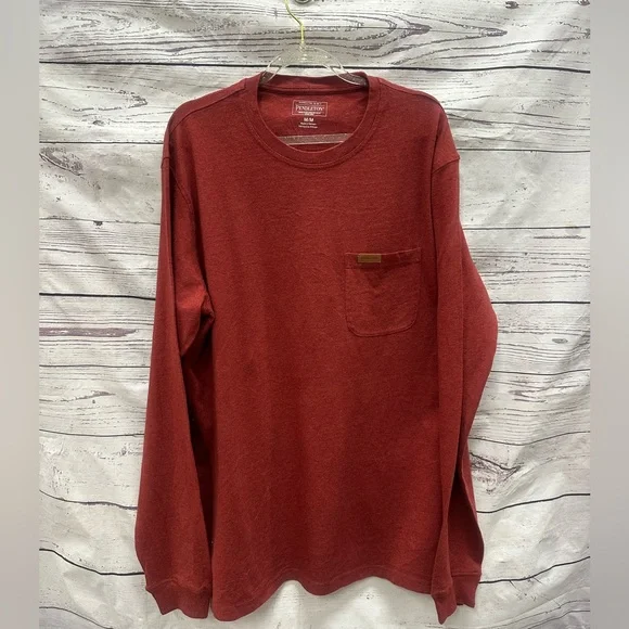 Pendleton Men's Long Sleeve Deschutes Pocket T Shirt Size Medium - Picture 1 of 3